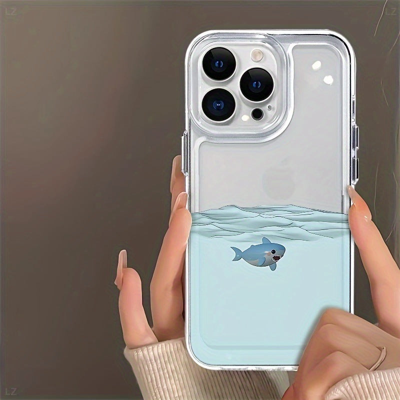 Underwater Shark Space Fine Hole iPhone Case
