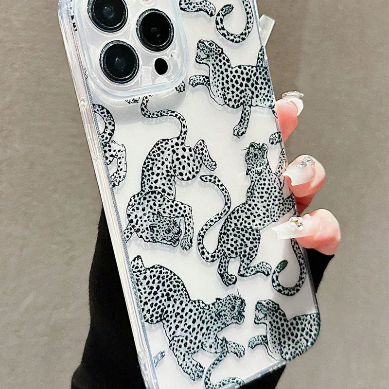 Niche Retro Leopard iPhone Case - Viexta