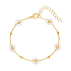 Women's Korean-style Fresh Flower Pearl Bracelet - Viexta
