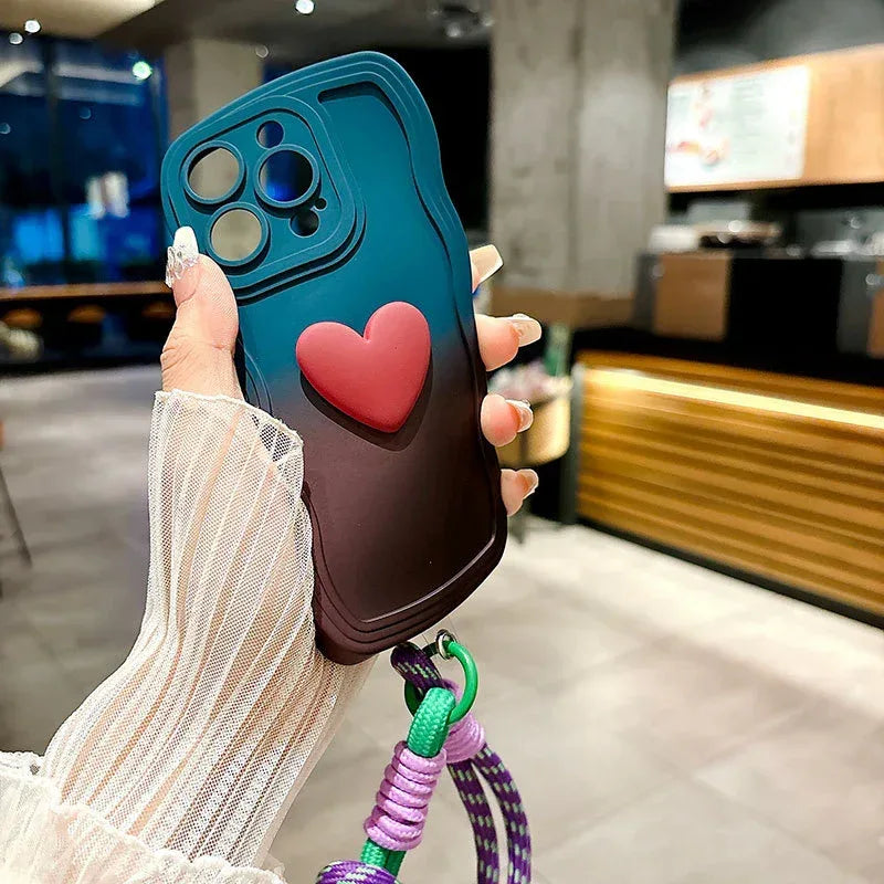 Gradient Stereo Heart iPhone Shell - Viexta