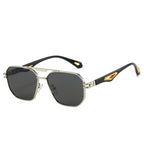 Double Beam Box Hollow Sunglasses