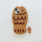 Cute Three-dimensional Taiyaki Silicone iPhone Case