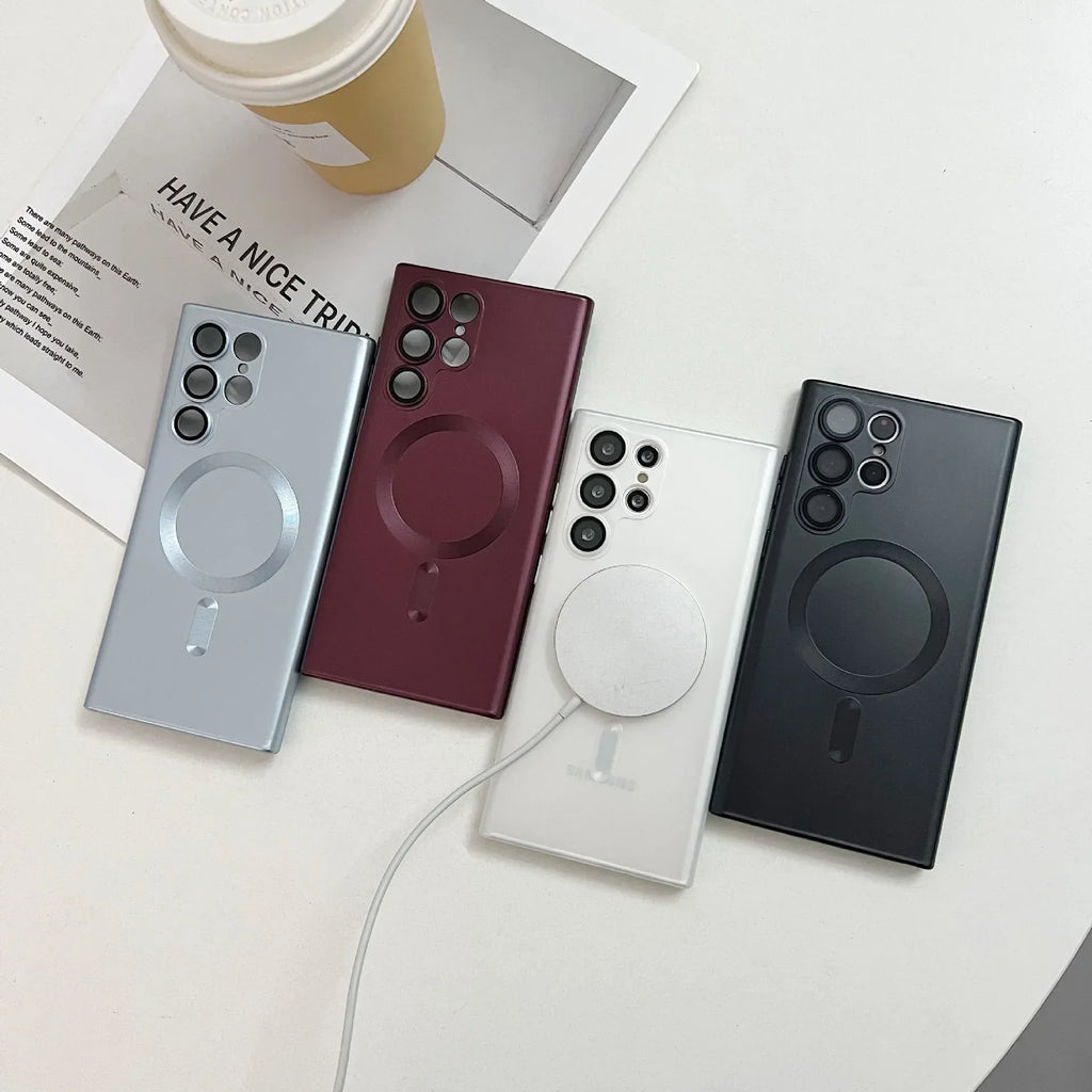 Advanced Metal Paint Magnetic Samsung Cover - Viexta