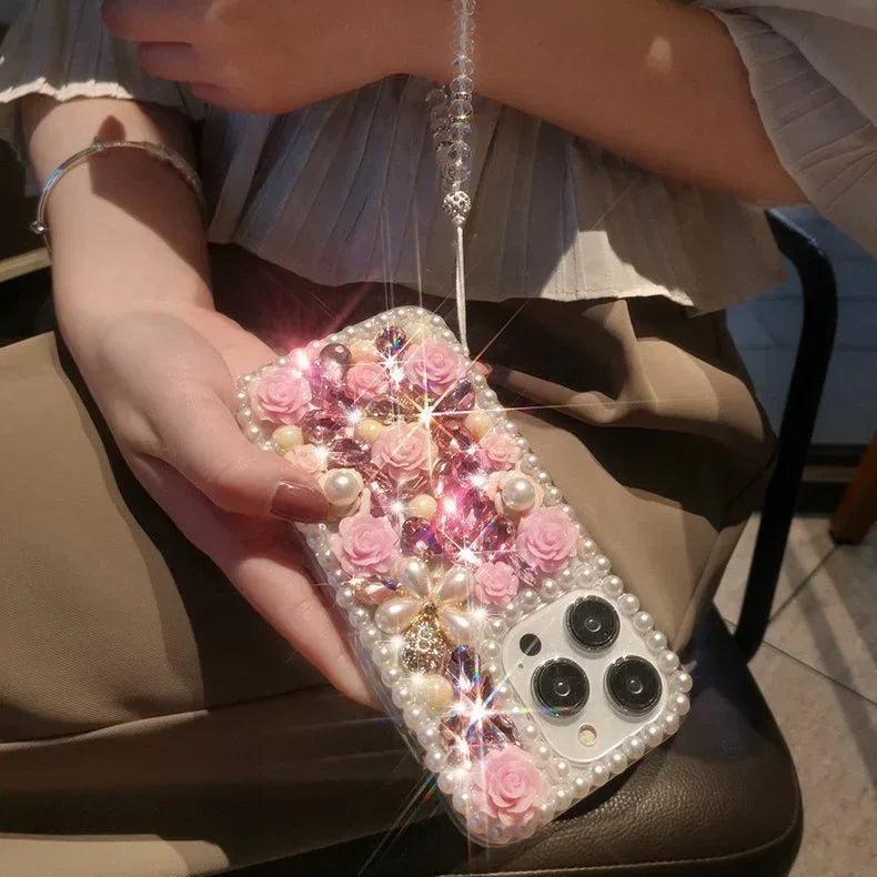 Fashion Personalized Flower Shiny iPhone Case - Viexta