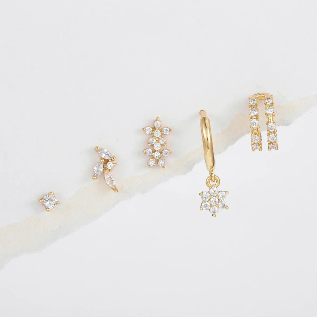 18k Five-piece Ear-cuff Set - Viexta