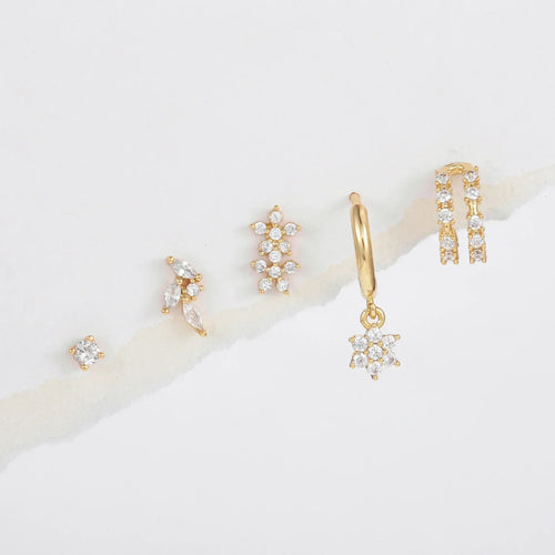 18k Five-piece Ear-cuff Set - Viexta