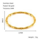 Bamboo Titanium Steel Bracelet