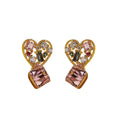 Retro Love Zircon Earrings - Viexta
