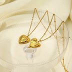 Peach Heart Pendant Neckwear - Viexta