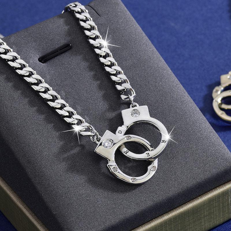 Universal Titanium Steel Handcuffs Necklace - Viexta