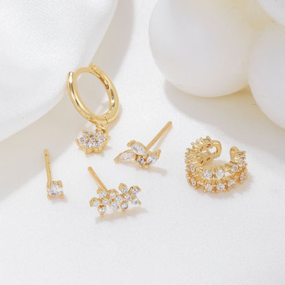 18k Five-piece Ear-cuff Set