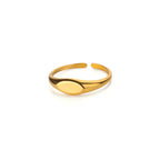 18K Gold Korean Minimalist Ring
