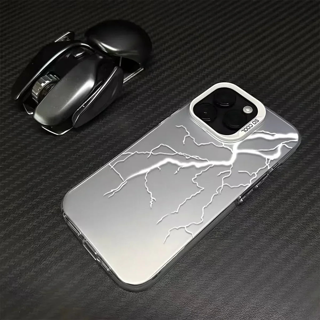 Silver Lightning iPhone Case - Viexta