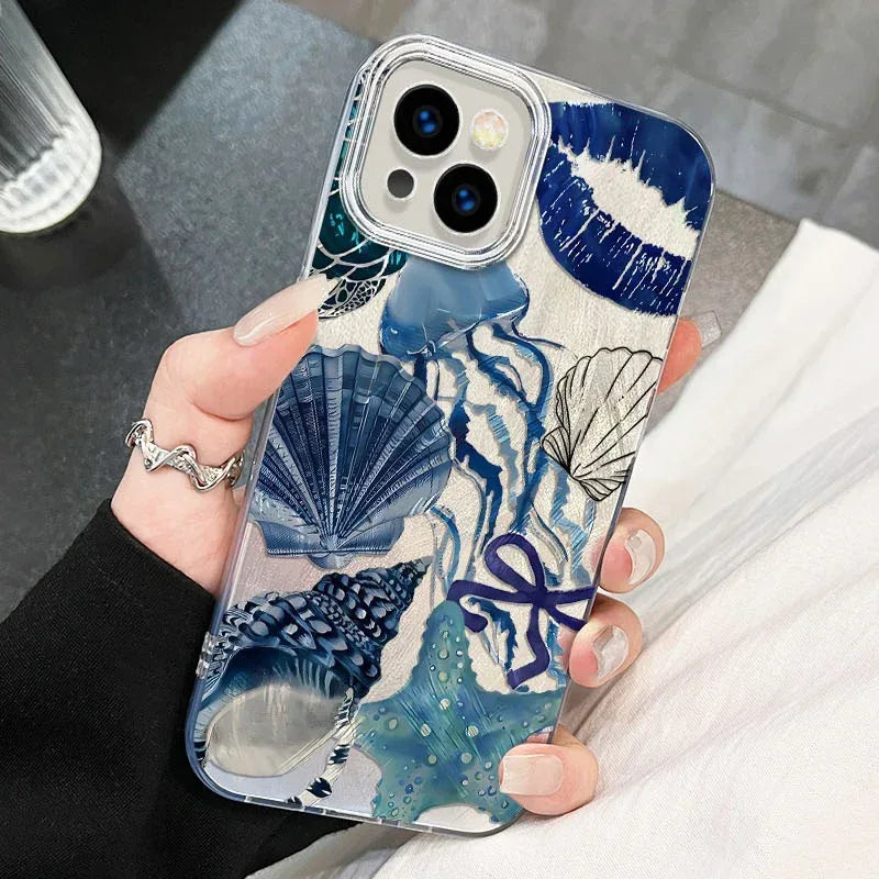 Coral Shell Drop-resistant Yarn iPhone Case - Viexta