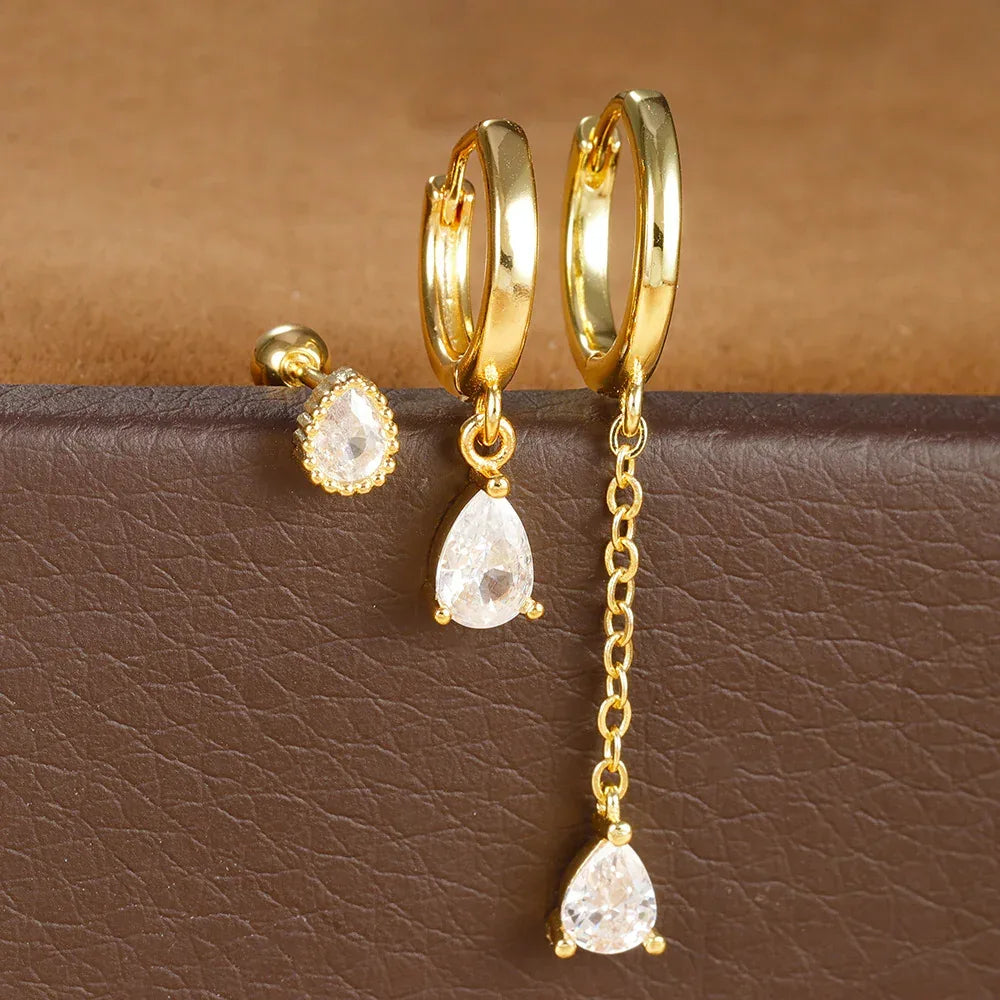 Small Water Drop Ear Clip - Viexta