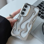 Hollow Flame Pattern Samsung Heat Dissipation Protective Cover - Viexta