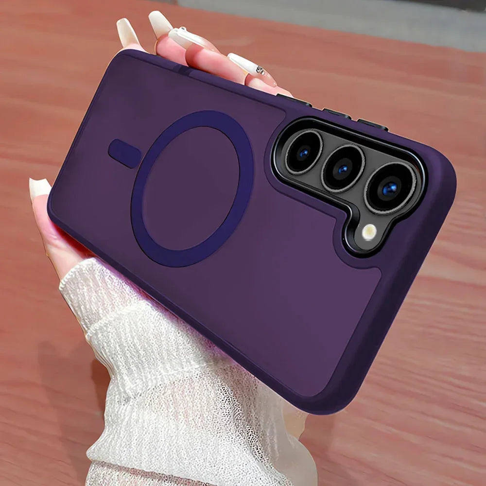 magnetic-absorbing-matte-samsung-phone-case - Viexta