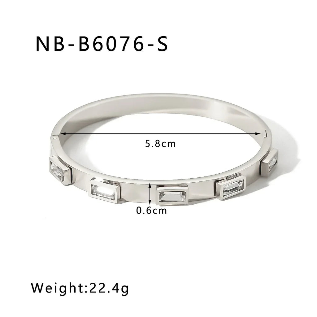 zircon-titanium-steel-electroplated-bracelet - Viexta