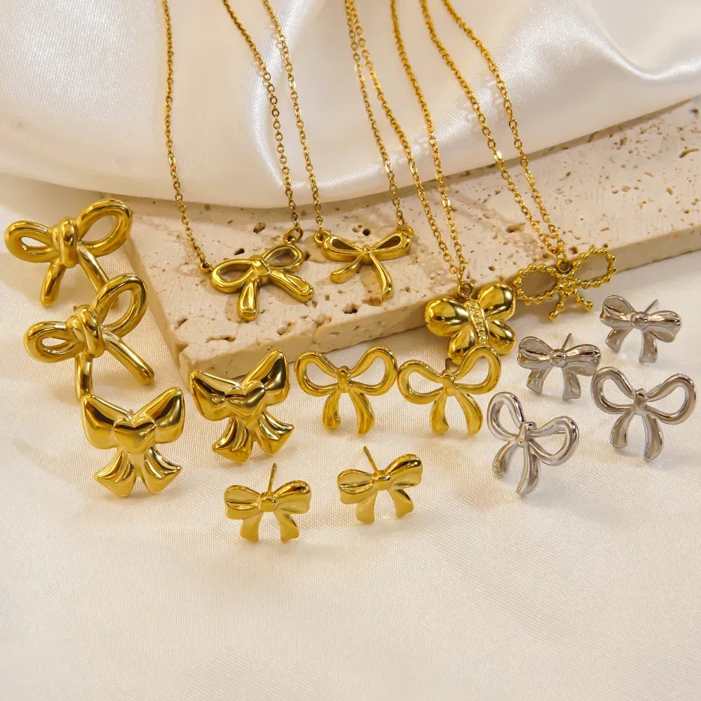 Bow Stainless Steel Necklace - Viexta