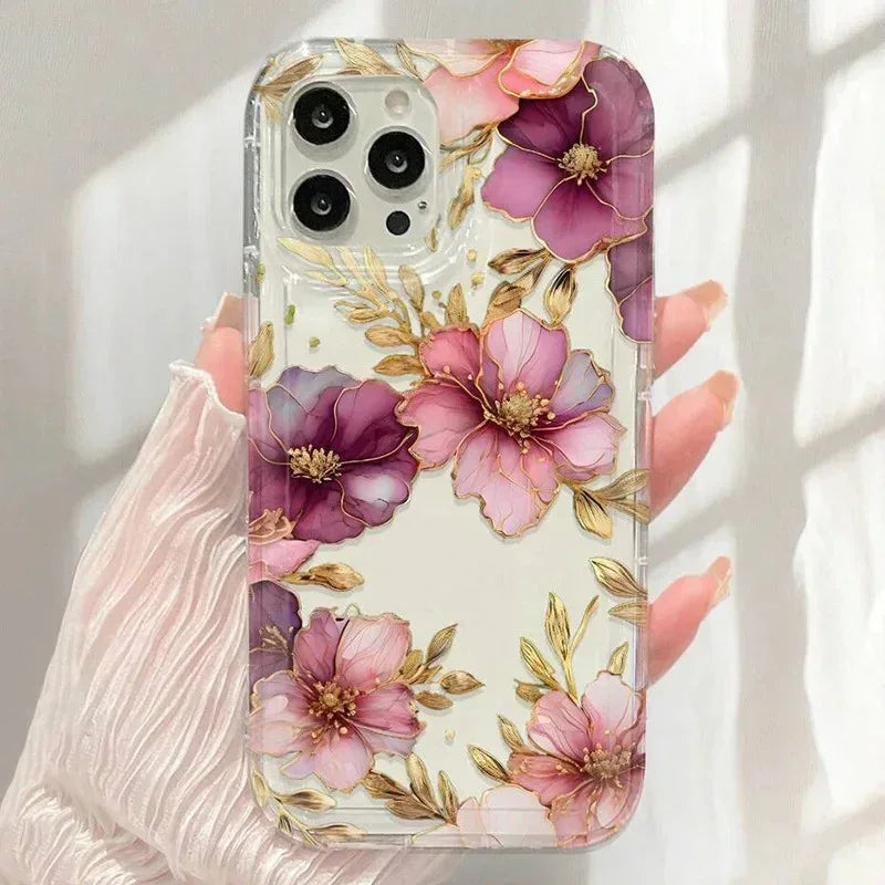Purple Flowers iPhone Case - Viexta