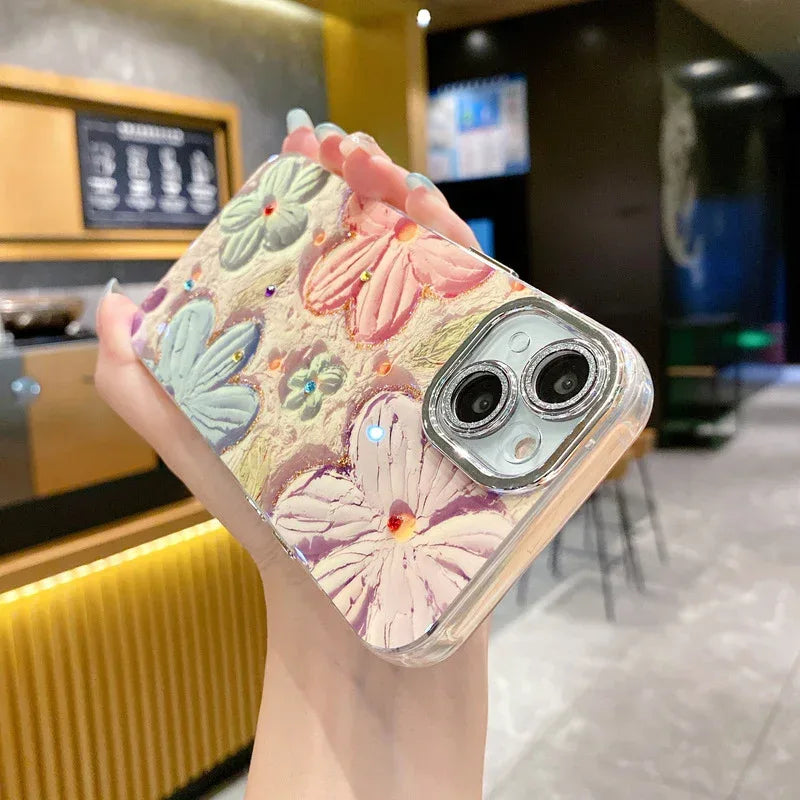 Blue Light Flower iPhone Case - Viexta