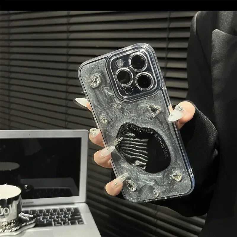 Cement Gray Mirror iPhone Case - Viexta