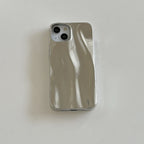 Silver Water Ripple iPhone Protective Case - Viexta