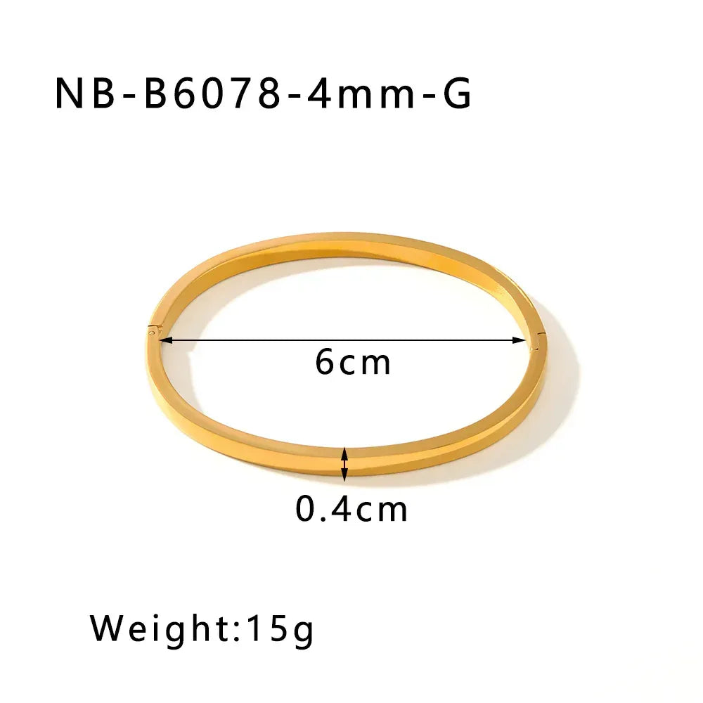 zircon-titanium-steel-electroplated-bracelet - Viexta
