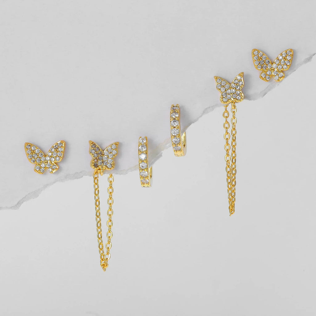 6piece Niche Stud Earrings - Viexta