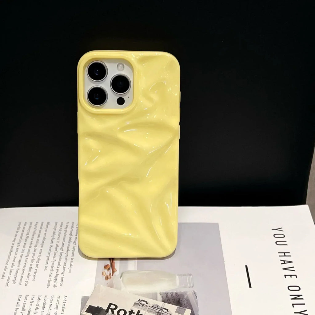 Three-dimensional Pleated Macaron iPhone Case - Viexta