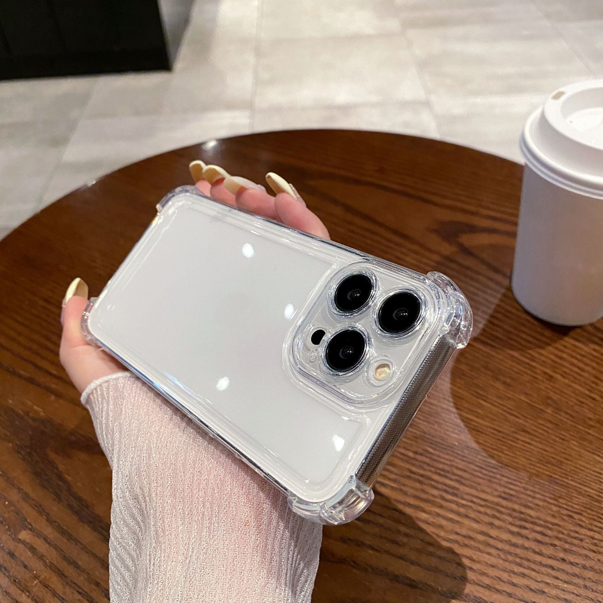 Transparent iPhone Four-corner Drop-resistant case