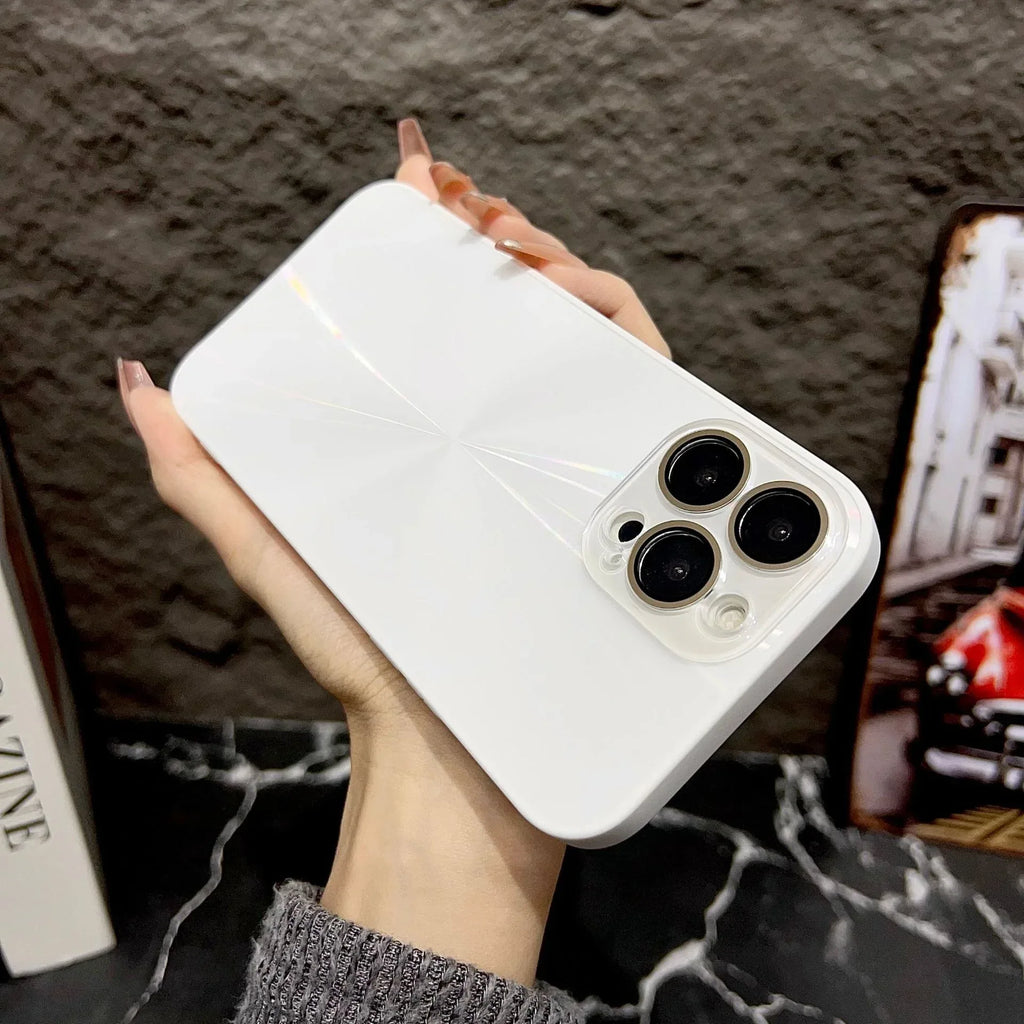 Crystal Glass Lens Protector iPhone Case - Viexta