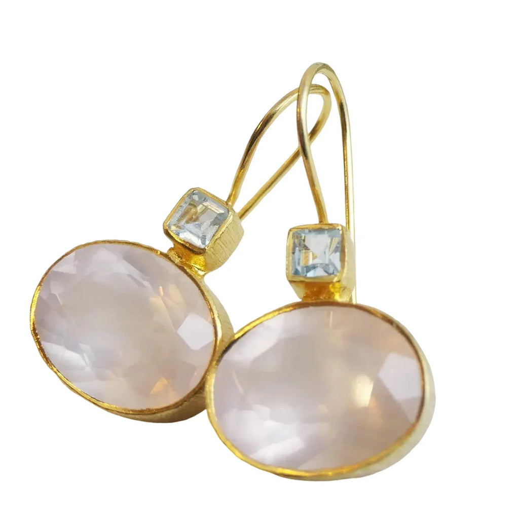 exaggerated-geometry-crystal-glass-long-earrings - Viexta