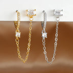 Single Row Square Ear Clip - Viexta