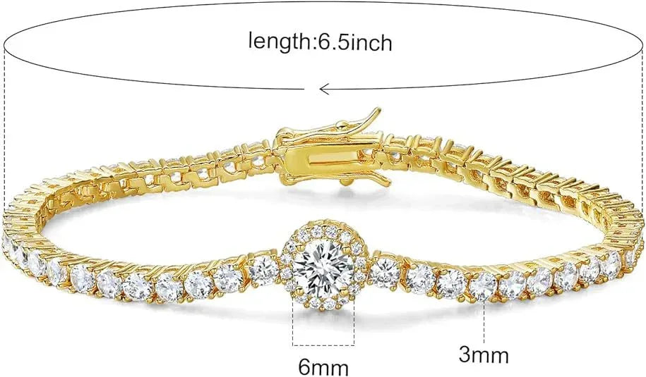 Classic 18K Tennis Bracelet - Viexta
