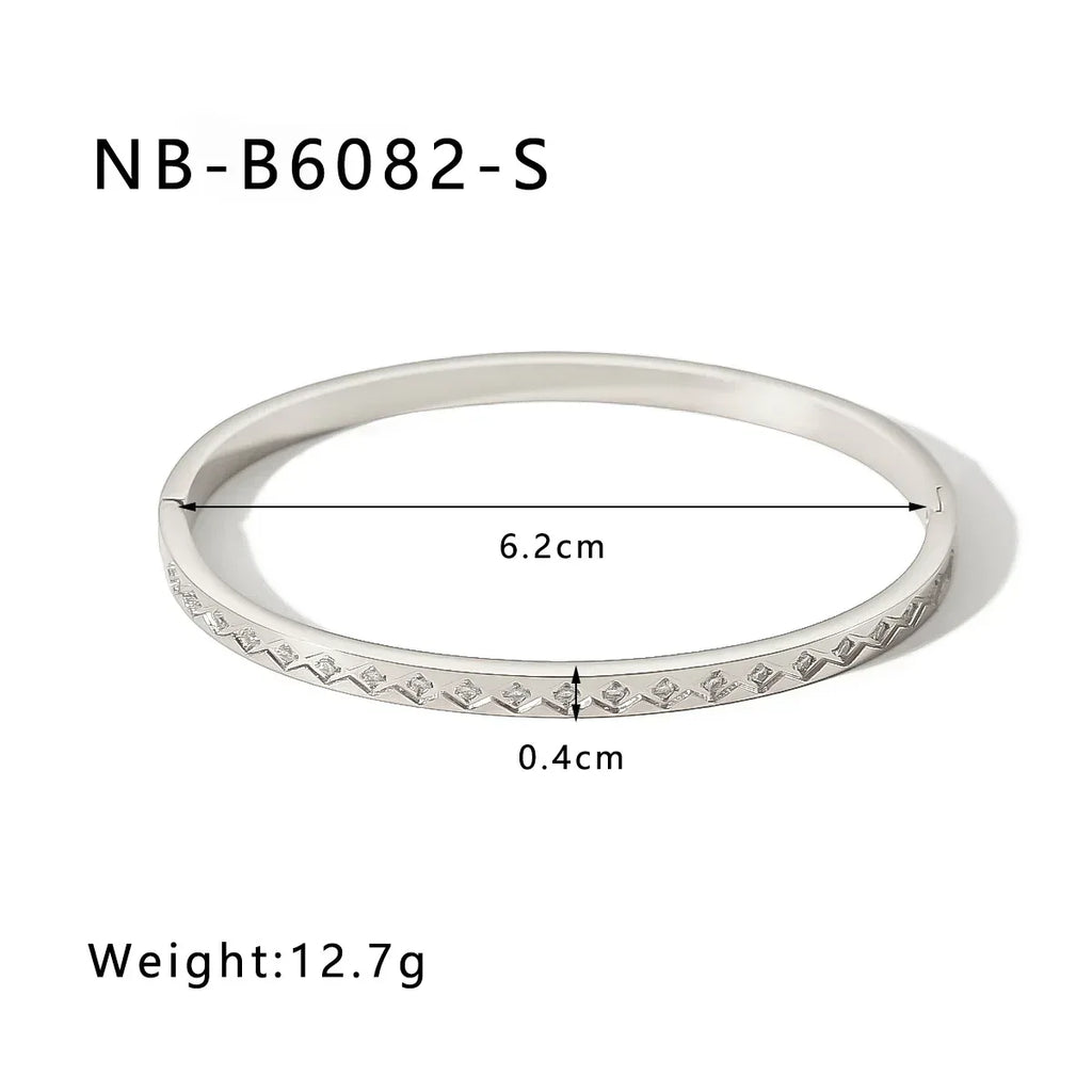 zircon-titanium-steel-electroplated-bracelet - Viexta