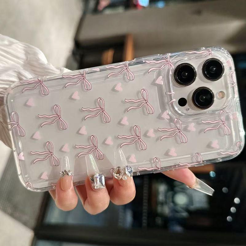Girl Bow Drop-resistant iPhone Case - Viexta