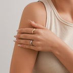 Liquid Lava Curved Ring - Viexta