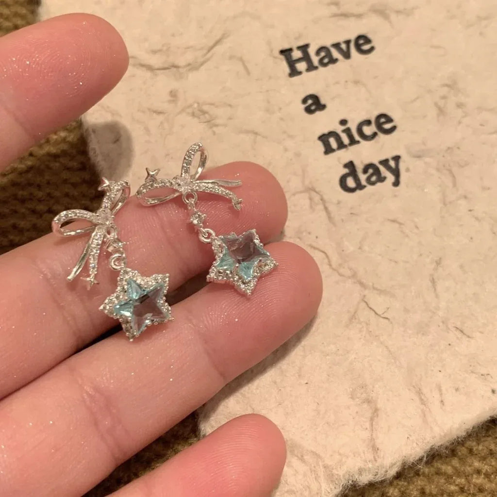 Blue Star Ear Studs - Viexta