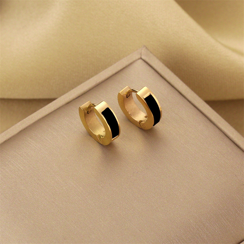 18k Trendy Hoops