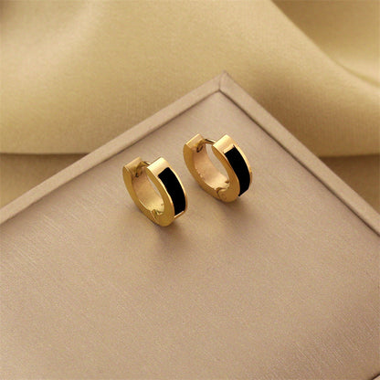 18k Trendy Hoops