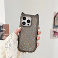 three-dimensional-cat-ears-epoxy-glitter-iphone-case - Viexta