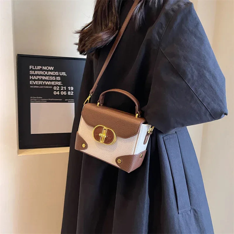 Crossbody Fashionable Portable Small Square Bag - Viexta