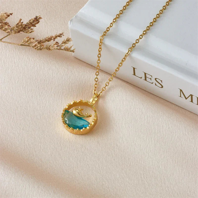 whale-pendant-clavicle-chain - Viexta