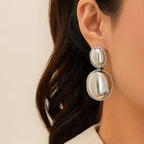 Glossy Water Drop Stud Earrings - Viexta