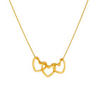 Simple Gold-plated Love Stainless Steel Necklace