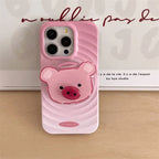Blooming Rotary Magnetic Adhesive Bracket iPhone Case - Viexta
