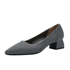 Pointed Shallow Medium High Heel - Viexta