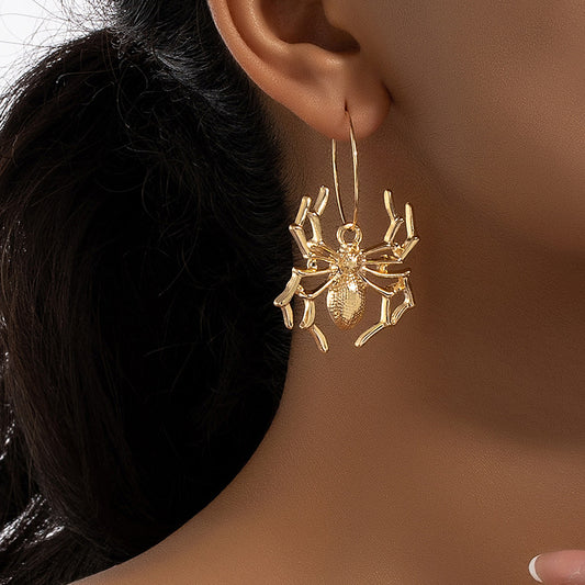 Metal Spider Earrings