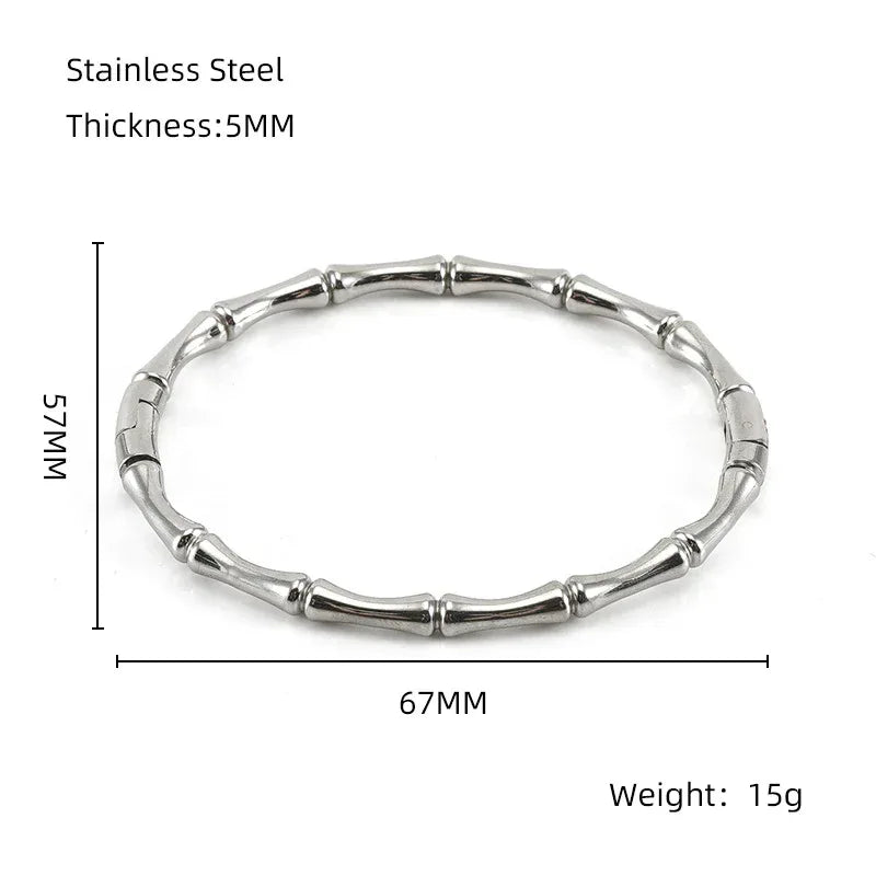 Bamboo Titanium Steel Bracelet - Viexta